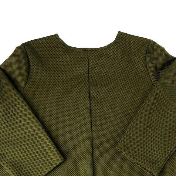 ASOS Women’s Textured 3/4 Sleeve Green Dress Size 12 - Picture 9 of 16